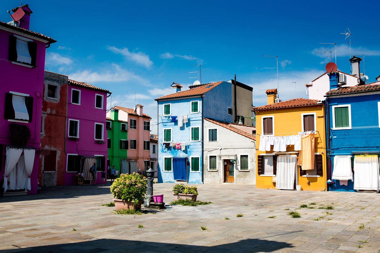 Bild: Burano bei Venedig in Italien