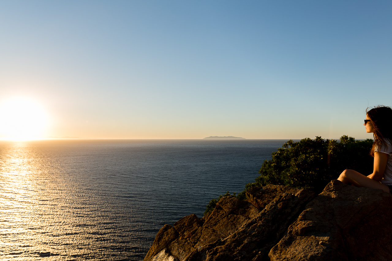 Bild: Sonnenuntergang auf der Insel Elba in Norditalien