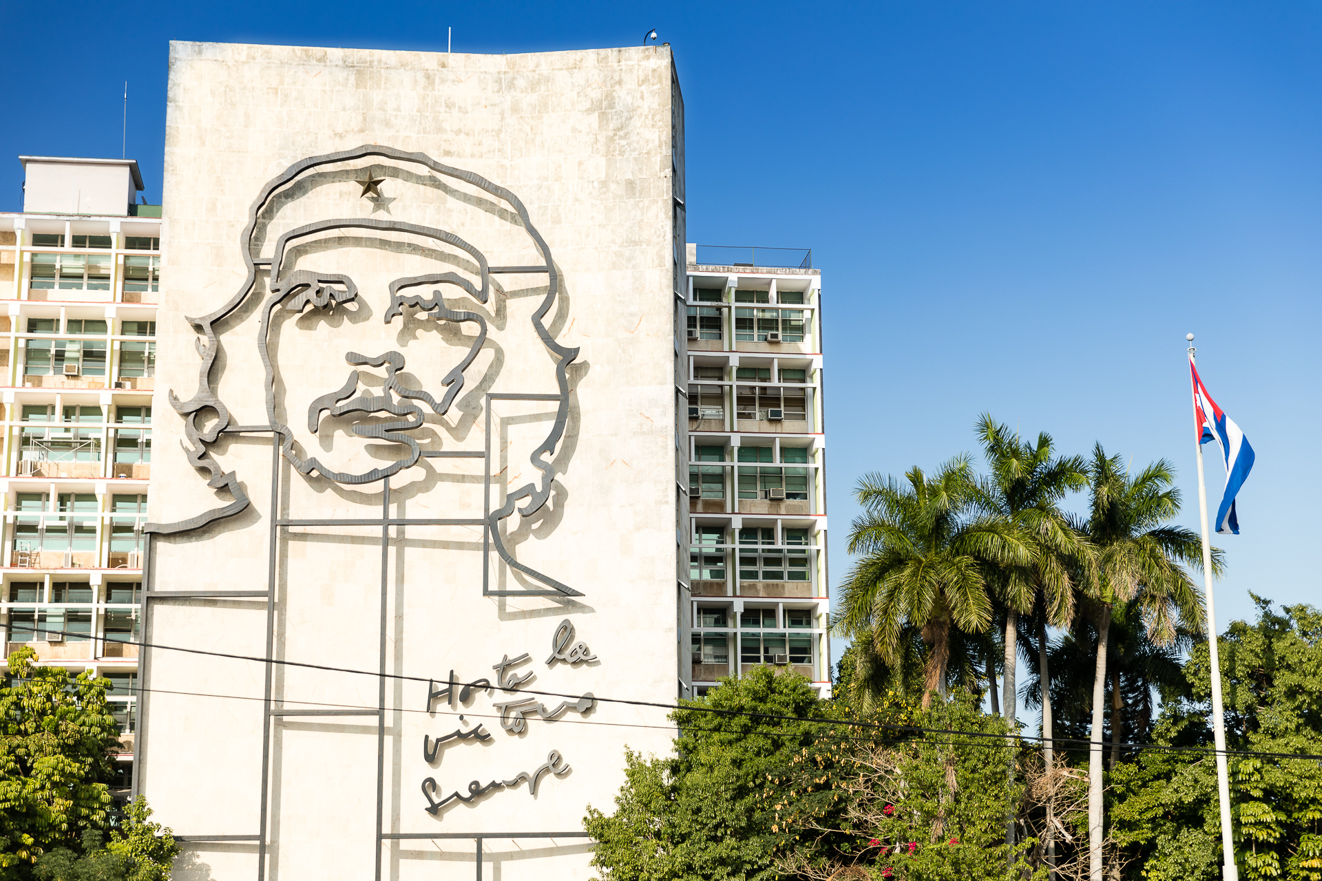 Bild: Che Guevara Konterfei am Plaza de la Revolution Havanna Kuba