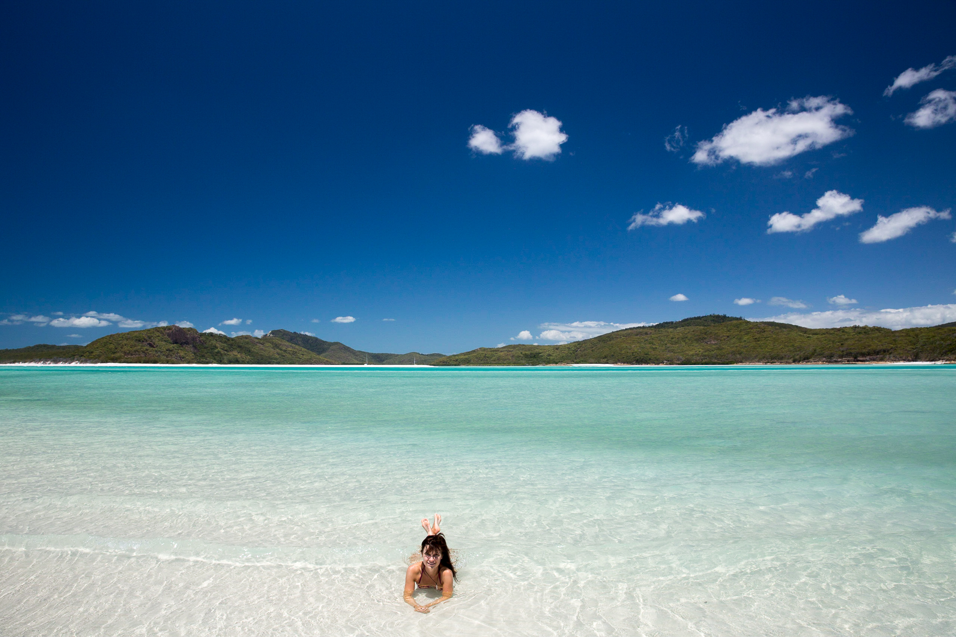 Bild: Baden am Whithaven Beach auf den Whitsunday Islands